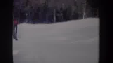 New York USA (1962): Two Different Skiers, Skiing Skillfully In A Difficult To Ski