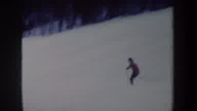 New York USA (1962): A Man Is Doing Skiing On The Beautiful Snow Mountains
