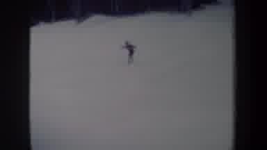 New York USA (1962): A Skier First Seen From A Distance, Then Closer Up