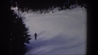 New York USA (1962): The Man Skiing Very Well In Ice Bar It Is Dangerous Also In