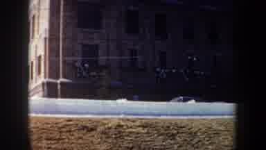 New York USA (1962): A Camera Shooting A Icy Cubes In The Road Surrounding Places