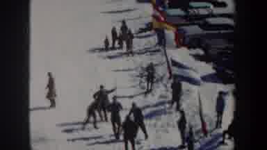 New York USA (1962): Several People Playing In The Snow