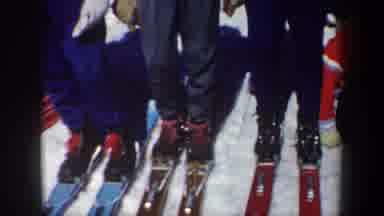 New York USA (1962): Some Man Was Ready As Skating In Snow And Playing The Game