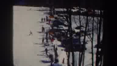 New York USA (1962): Boy Skiing In The Snow
