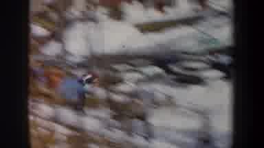 New York USA (1962): Racing Down A Snow Covered Hill On A Pair Of Skis