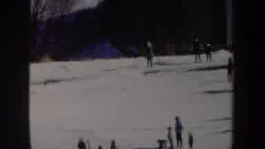 New York USA (1962): Ski Base Jumping From A Mountain