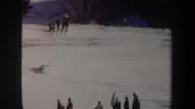 New York USA (1962): People Skiing In The Snow