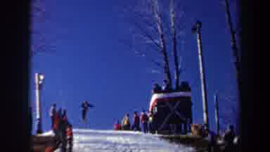 New York USA (1962): The Person Scatting On The Snow