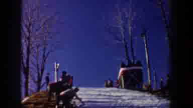 New York USA (1962): One Person Is Doing Scatting In The Iceland To Go Fast