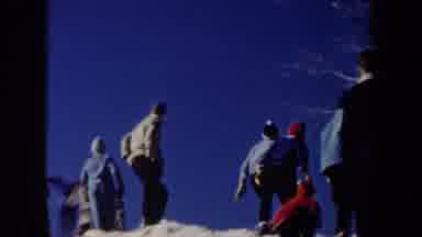 New York USA (1962): The Snow Scatters Scatting In The Snow Very Fast It Was Very