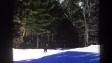 Vermont USA (1962): Man Skirting In Snow