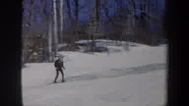 Vermont USA (1962): Practicing Skiing Moves In The Cold Snow Surrounded By Nature