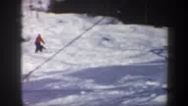 Vermont USA (1962): People Skating On The Snow Place
