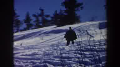 Vermont USA (1962): Skiing Down The Slopes In The Middle Of Winter Playing In The