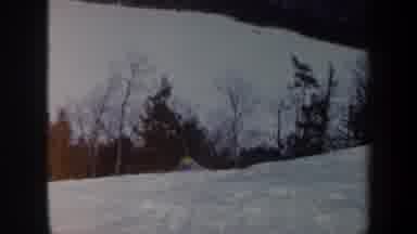 Vermont USA (1962): People Skiing In The Snow On The Mountain Wearing Yellow