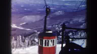 Vermont USA (1962): Gondola Lift Working