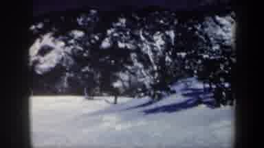 Vermont USA (1962): Old Film Depicts Young Man Casually And Rapidly Skiing Through