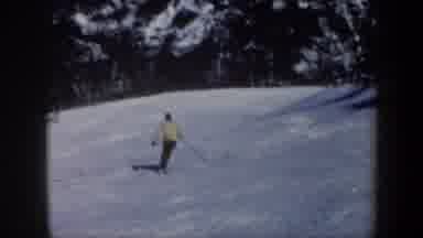 Vermont USA (1962): The Person Scatting In The Snow