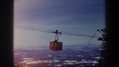 Vermont USA (1962): Gondola Lift And Person Skiing