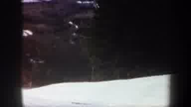 Vermont USA (1962): A Man Skiing By Himself Down The Side Of A Mountain On Snow