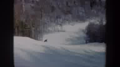 Vermont USA (1962): Skiers Gleefully Riding Down The Snow-Covered Slopes