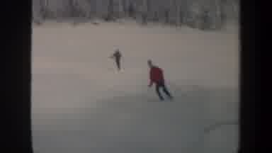 Vermont USA (1962): Some Person Going To The Skating In Island And Another Person
