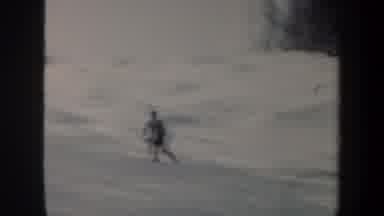 Vermont USA (1962): The Man Skiing Very Well In Ice Bar It Is Dangerous In Sports