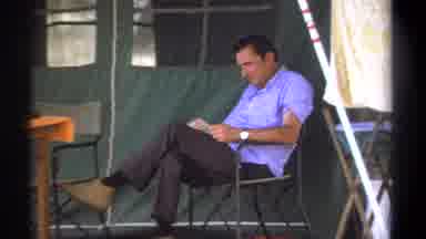 Kenya (1969): A Man Reading In A Tent And Then A Pan Out To The Outside Of The