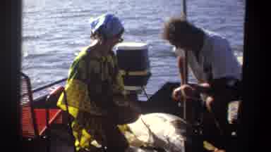 Nigeria (1969): Checking Out My Big Catch With Girlfriend On Vacation