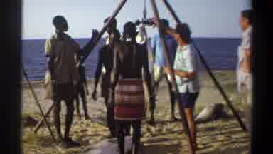 Nigeria (1969): The Fisherman Is Weighting The Fish To Sell That To The Customer