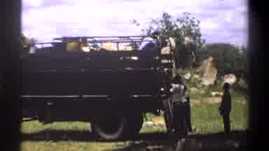Lagos Nigeria (1969): Black Men Unload Objects From A Truck Are Furniture To Trim
