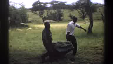 Lagos Nigeria (1969): Africa's Moving Something Across The Floor To Another
