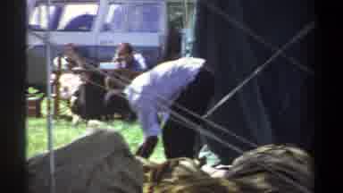 Lagos Nigeria (1969): People In Field Setting U Tents For An Event