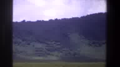 Pretoria South Africa (1969): Camera Pans Around An Outdoor Scene With Mountains