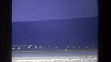 Pretoria South Africa (1969): Passing View Of White Birds Flying Over Frozen Lake