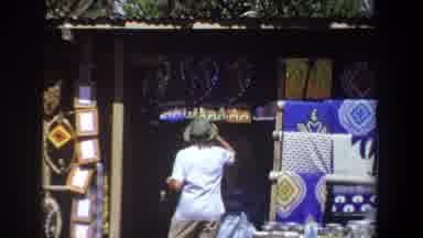 Pretoria South Africa-1969: Man And Woman In White Shopping At Gift Shop African