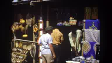 Pretoria South Africa (1969): White Woman Buying Afro-Descendant Regional Crafts