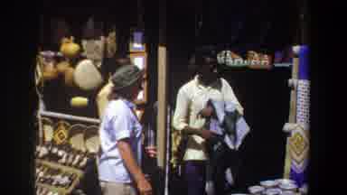 Pretoria South Africa (1969): Street Market Trade With A Cloth Seller Offering A