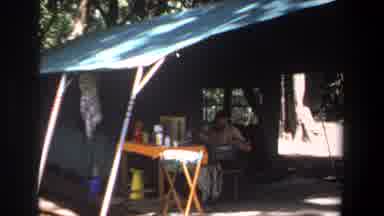 Pretoria South Africa (1969): Some People Setting Up A Tenth At The Camping Site