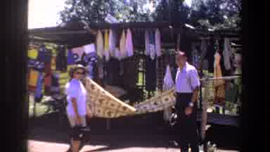 Pretoria South Africa (1969): Man And Woman Buying Fabric From Village Vendor