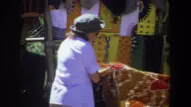 Pretoria South Africa (1969): Woman In Sunglasses And Gray Hat Looking At Colorful