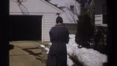 Cape Town South Africa (1969): Woman In Blue Robe High Ponytail Making Snowball In