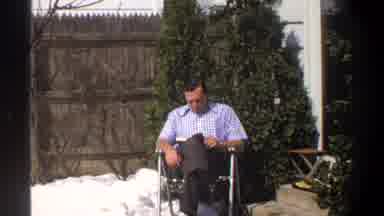 Cape Town South Africa (1969): A Man Reading A Book In The Season Of Winter