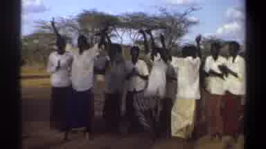 Khartoum Sudan (1969): The Men And Women Were Dancing In Front Of Their Village