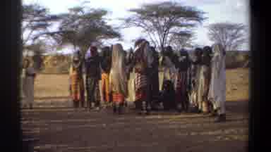 Khartoum Sudan (1969): Large Group Of Celebrating Africans Are Led By Two Are