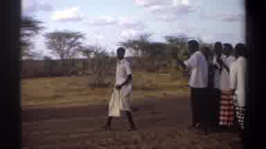 Khartoum Sudan (1969): Male African People Dancing To Music While Females Watch