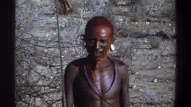 Khartoum Sudan (1969): A Tribal Woman With A Painted Face Is Shown Standing