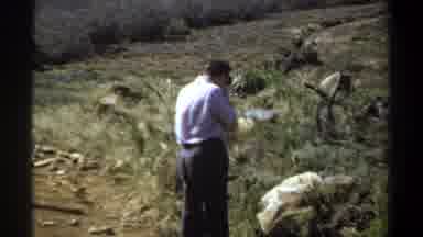Khartoum Sudan (1969): Man In The Countryside Very Emotional And Mountains In The