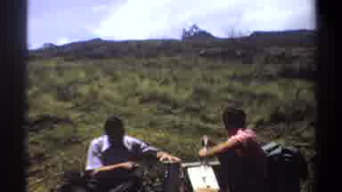 Khartoum Sudan (1969): Two Men In The Woods Pulling Bottles Of Drinks From A Box
