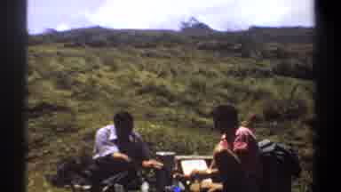 Khartoum Sudan (1969): Two People Enjoying A Picnic On The Grass On A Somewhat